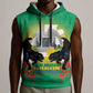 Afro Gabon Independence Day Sleeveless Hoodie Memorial Leon Mba Monument - African Pride
