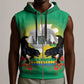 Afro Gabon Independence Day Sleeveless Zip Hoodie Memorial Leon Mba Monument - African Pride