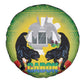 Afro Gabon Independence Day Spare Tire Cover Memorial Leon Mba Monument - African Pride