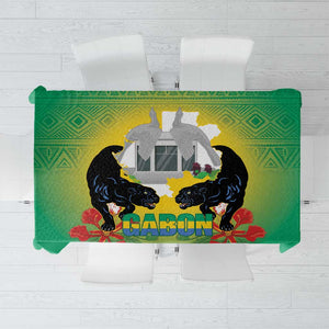 Afro Gabon Independence Day Tablecloth Memorial Leon Mba Monument - African Pride