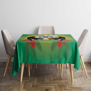 Afro Gabon Independence Day Tablecloth Memorial Leon Mba Monument - African Pride