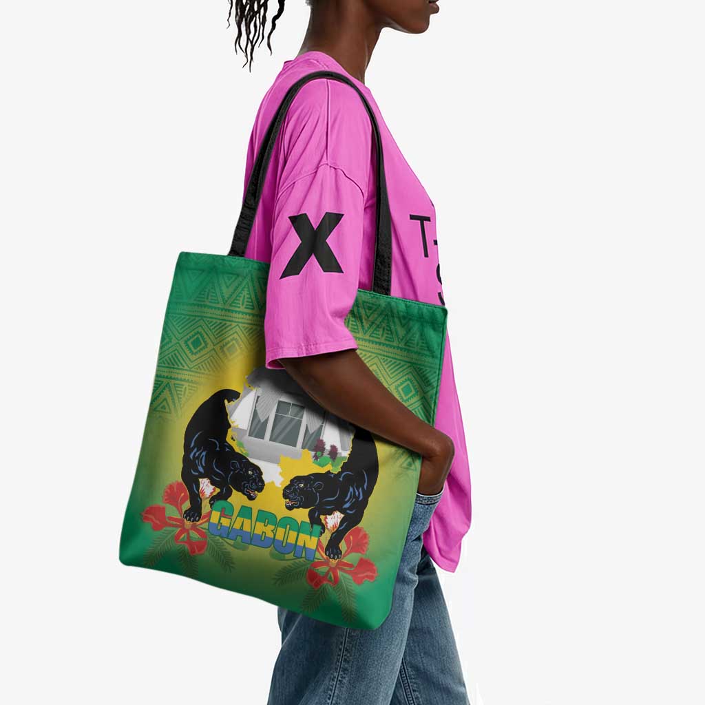 Gabon Independence Day Tote Bag Memorial Leon Mba Monument