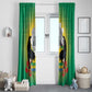 Afro Gabon Independence Day Window Curtain Memorial Leon Mba Monument - African Pride