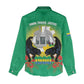 Afro Gabon Independence Day Women Casual Shirt Memorial Leon Mba Monument - African Pride