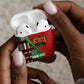 Custom Kenya Cricket AirPods Case Come On Simbas Kente Pattern