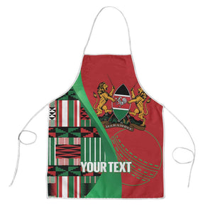 Custom Kenya Cricket Apron Come On Simbas Kente Pattern