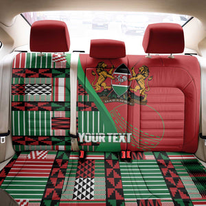 Custom Kenya Cricket Back Car Seat Cover Simbas African Kente - African Pride