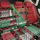 Custom Kenya Cricket Back Car Seat Cover Simbas African Kente - African Pride