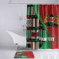 Custom Kenya Cricket Bathroom Set Come On Simbas Kente Pattern