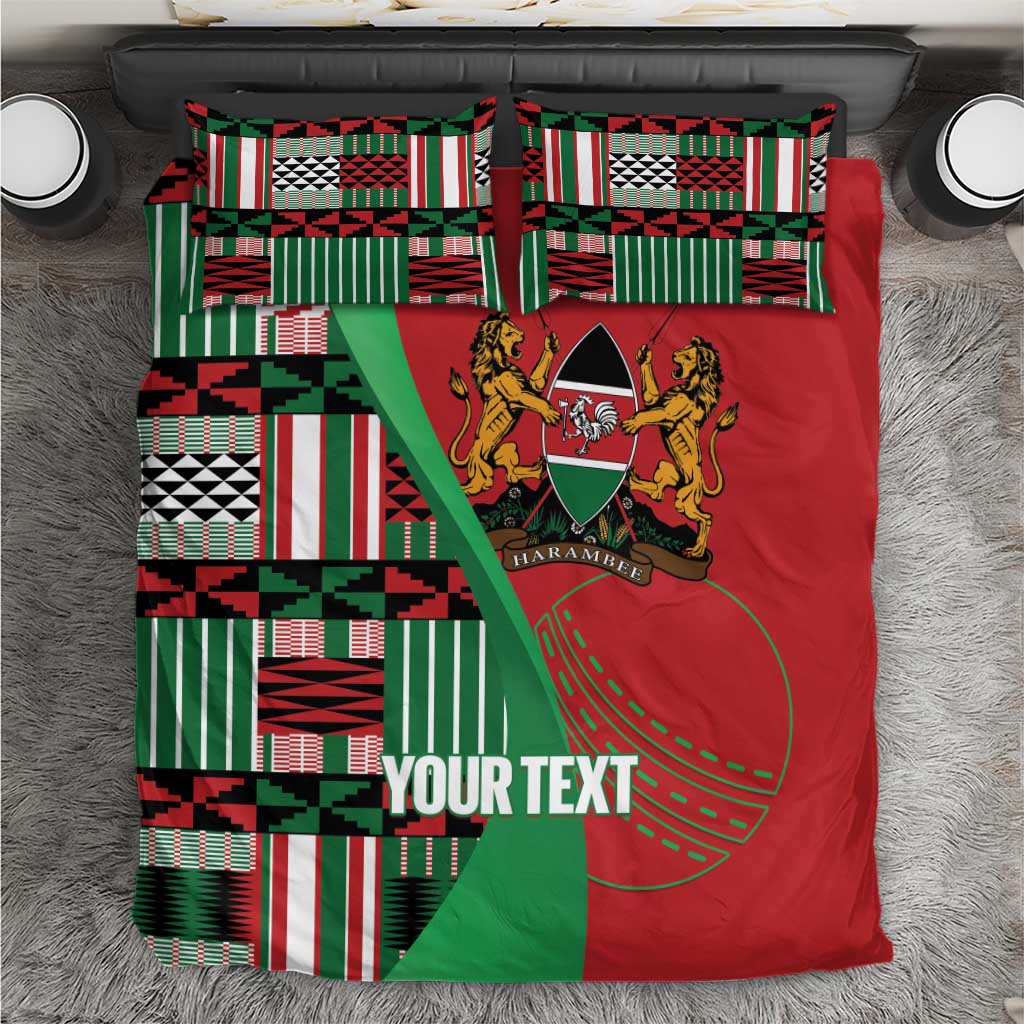 Custom Kenya Cricket Bedding Set Simbas African Kente - African Pride