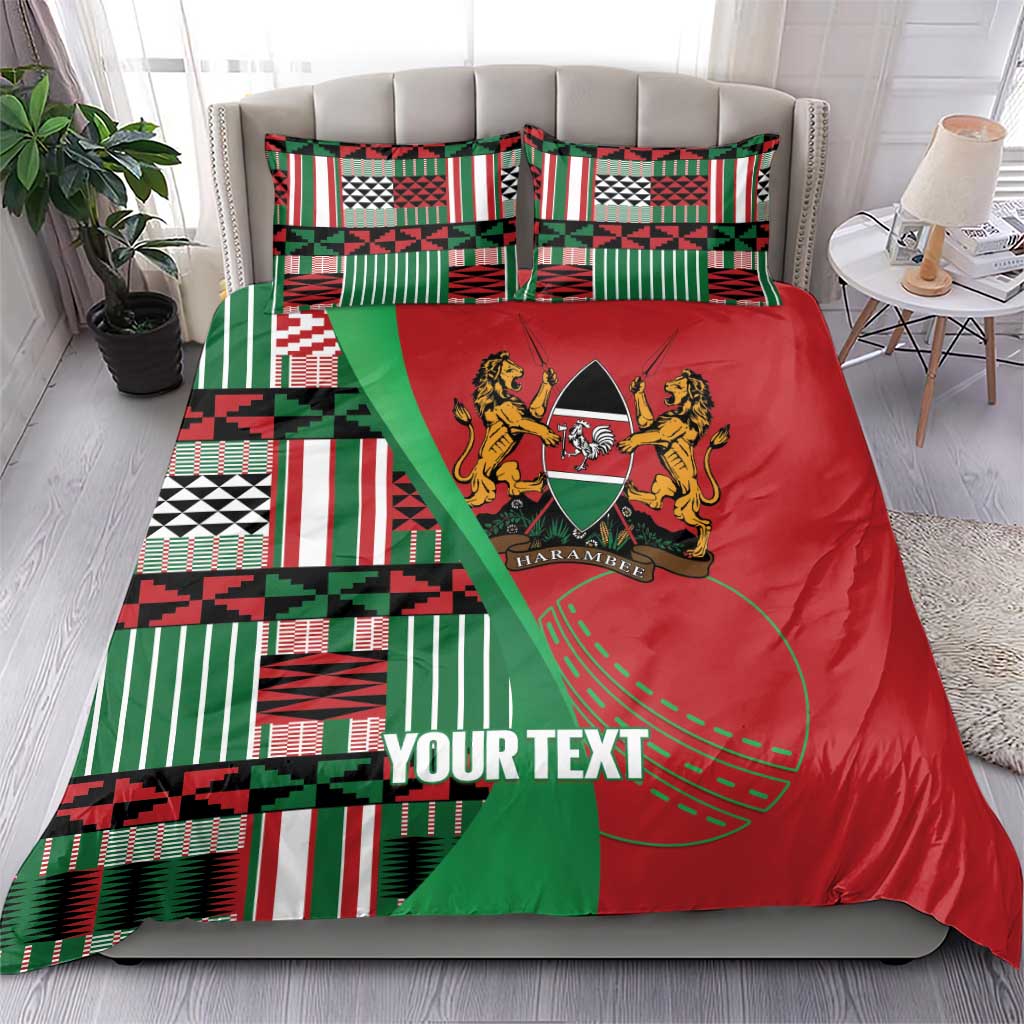 Custom Kenya Cricket Bedding Set Simbas African Kente - African Pride