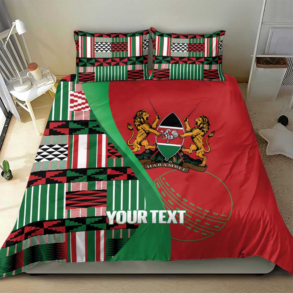 Custom Kenya Cricket Bedding Set Simbas African Kente - African Pride