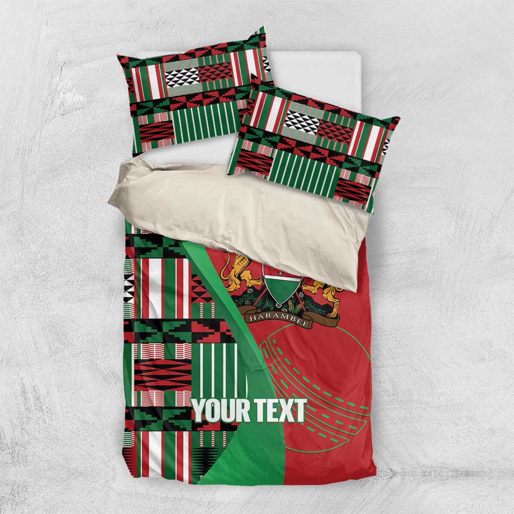 Custom Kenya Cricket Bedding Set Simbas African Kente - African Pride