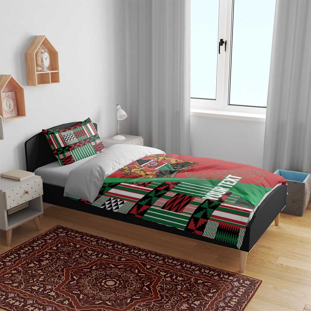 Custom Kenya Cricket Bedding Set Simbas African Kente - African Pride
