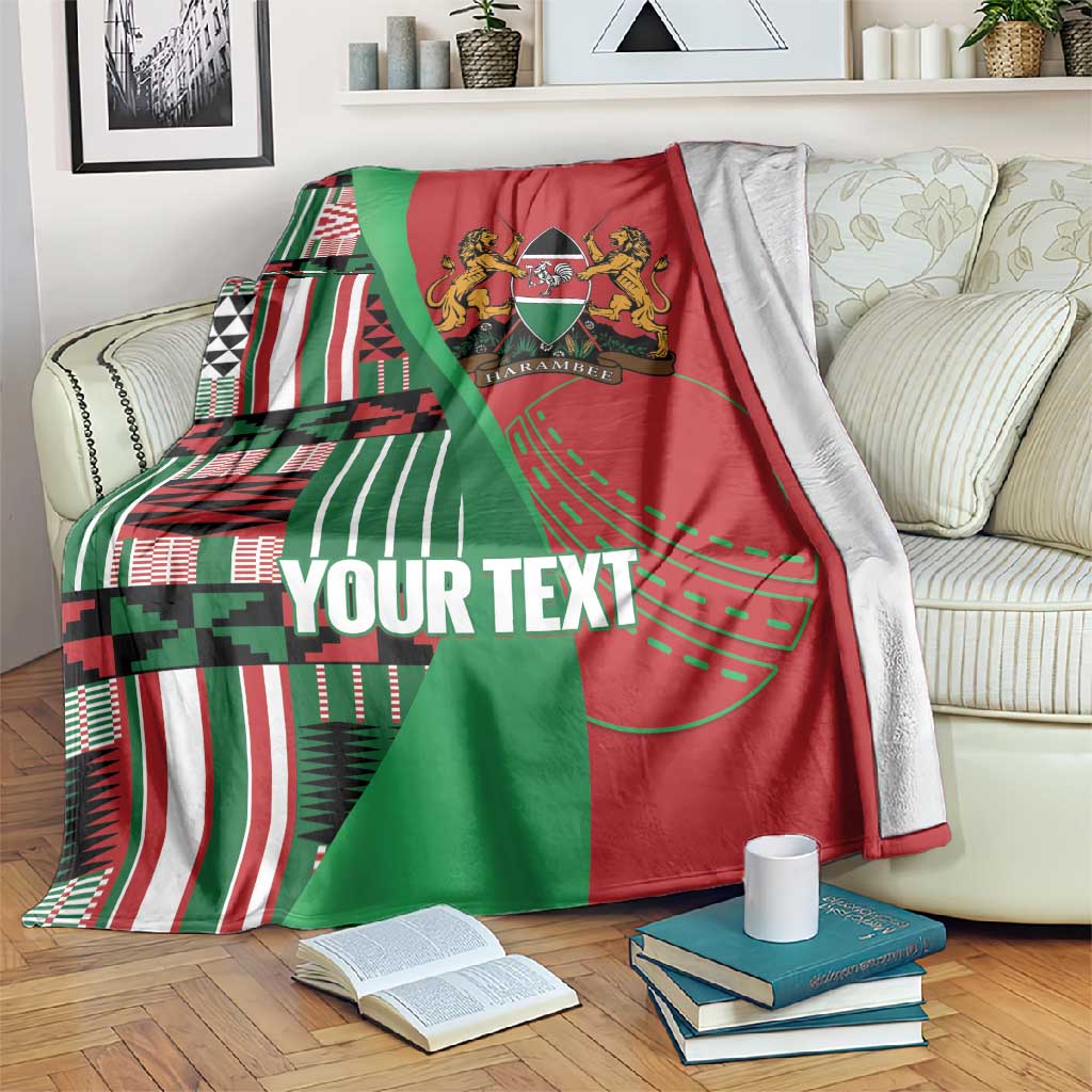 Custom Kenya Cricket Blanket Simbas African Kente - African Pride