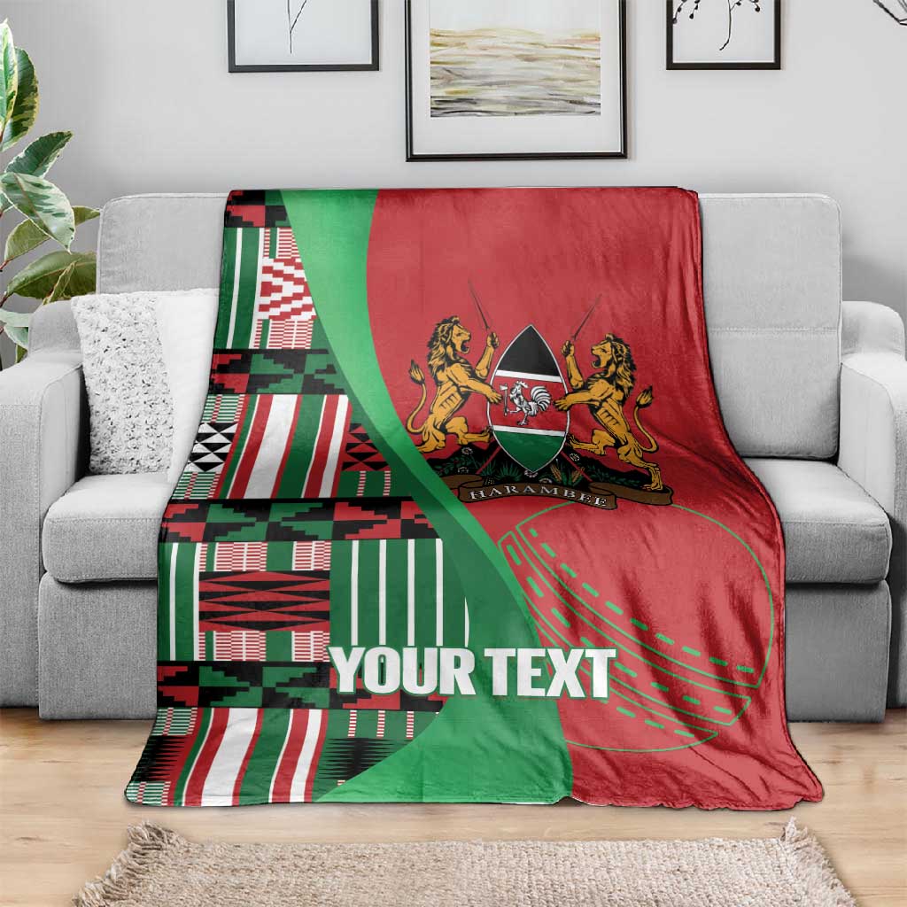 Custom Kenya Cricket Blanket Simbas African Kente - African Pride