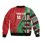 Custom Kenya Cricket Bomber Jacket Simbas African Kente - African Pride