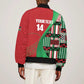 Custom Kenya Cricket Bomber Jacket Simbas African Kente - African Pride
