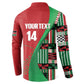 Custom Kenya Cricket Button Sweatshirt Come On Simbas Kente Pattern