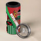 Custom Kenya Cricket 4 in 1 Can Cooler Tumbler Simbas African Kente - African Pride