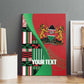 Custom Kenya Cricket Canvas Wall Art Simbas African Kente - African Pride