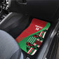 Custom Kenya Cricket Car Mats Simbas African Kente - African Pride