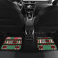 Custom Kenya Cricket Car Mats Simbas African Kente - African Pride