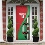 Custom Kenya Cricket Door Cover Come On Simbas Kente Pattern