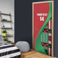 Custom Kenya Cricket Door Cover Come On Simbas Kente Pattern