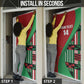 Custom Kenya Cricket Door Cover Come On Simbas Kente Pattern