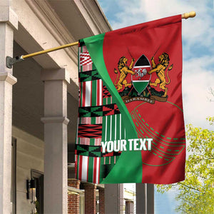 Custom Kenya Cricket Garden Flag Simbas African Kente - African Pride