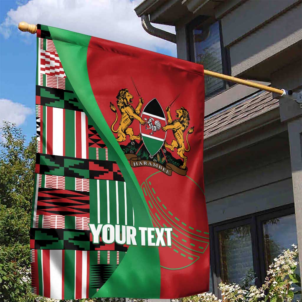 Custom Kenya Cricket Garden Flag Simbas African Kente - African Pride