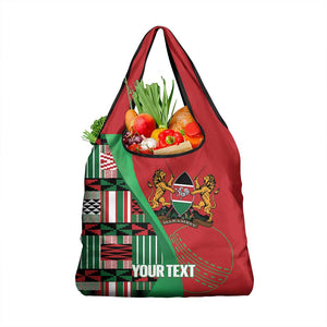 Custom Kenya Cricket Grocery Bag Simbas African Kente - African Pride
