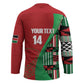 Custom Kenya Cricket Hockey Jersey Come On Simbas Kente Pattern