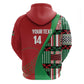 Custom Kenya Cricket Hoodie Simbas African Kente - African Pride