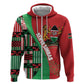 Custom Kenya Cricket Hoodie Simbas African Kente - African Pride