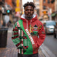 Custom Kenya Cricket Hoodie Simbas African Kente - African Pride