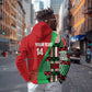 Custom Kenya Cricket Hoodie Simbas African Kente - African Pride