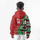 Custom Kenya Cricket Kid Hoodie Simbas African Kente - African Pride
