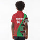 Custom Kenya Cricket Kid Polo Shirt Simbas African Kente - African Pride