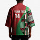 Custom Kenya Cricket Kimono Come On Simbas Kente Pattern