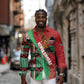 Custom Kenya Cricket Long Sleeve Button Shirt Simbas African Kente - African Pride