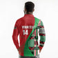 Custom Kenya Cricket Long Sleeve Polo Shirt Simbas African Kente - African Pride
