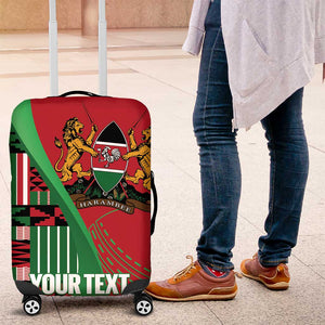Custom Kenya Cricket Luggage Cover Simbas African Kente - African Pride