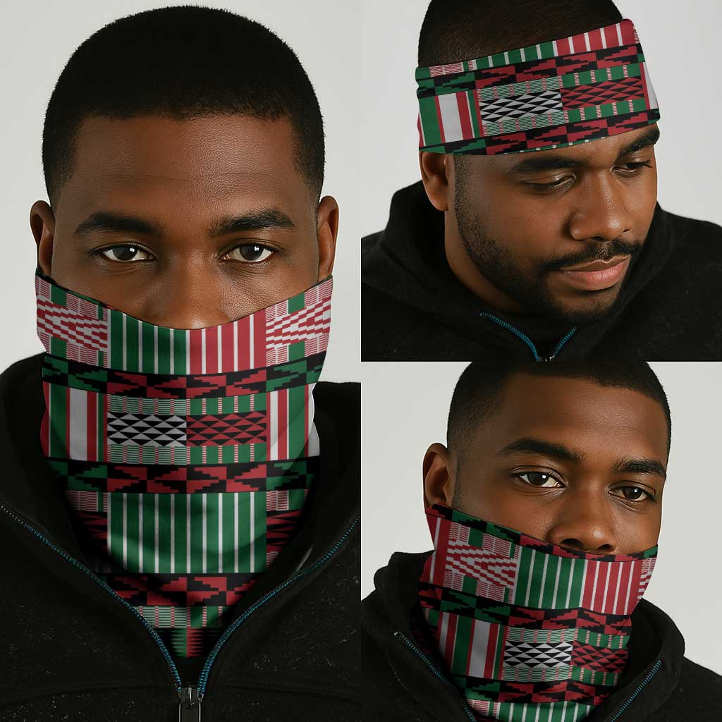Kenya Cricket Neck Gaiter Simbas African Kente - African Pride