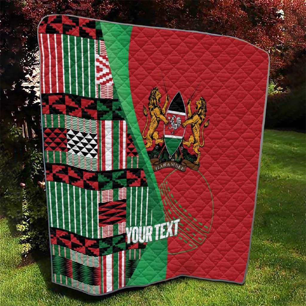 Custom Kenya Cricket Quilt Simbas African Kente - African Pride