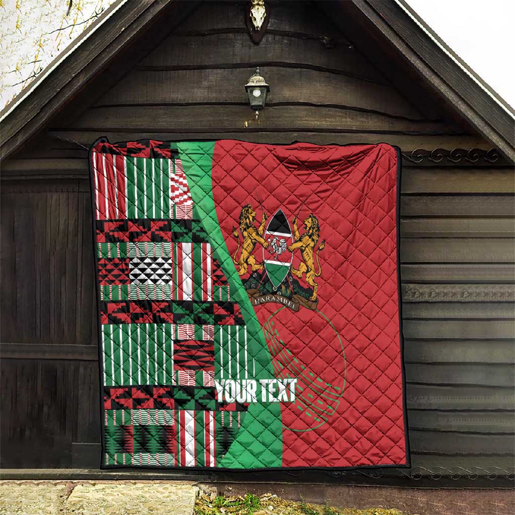 Custom Kenya Cricket Quilt Simbas African Kente - African Pride