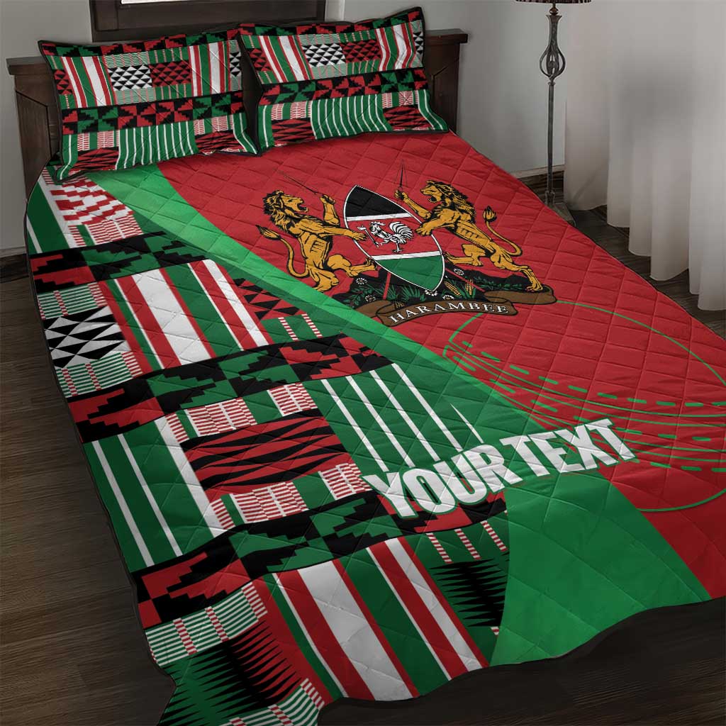 Custom Kenya Cricket Quilt Bed Set Simbas African Kente - African Pride