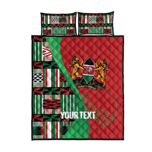 Custom Kenya Cricket Quilt Bed Set Simbas African Kente - African Pride