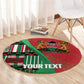 Custom Kenya Cricket Round Carpet Simbas African Kente - African Pride